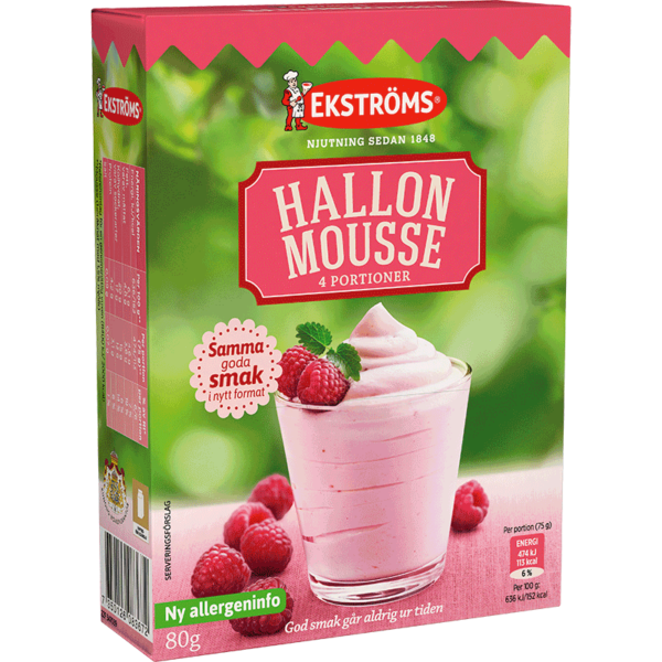 Hallonmousse